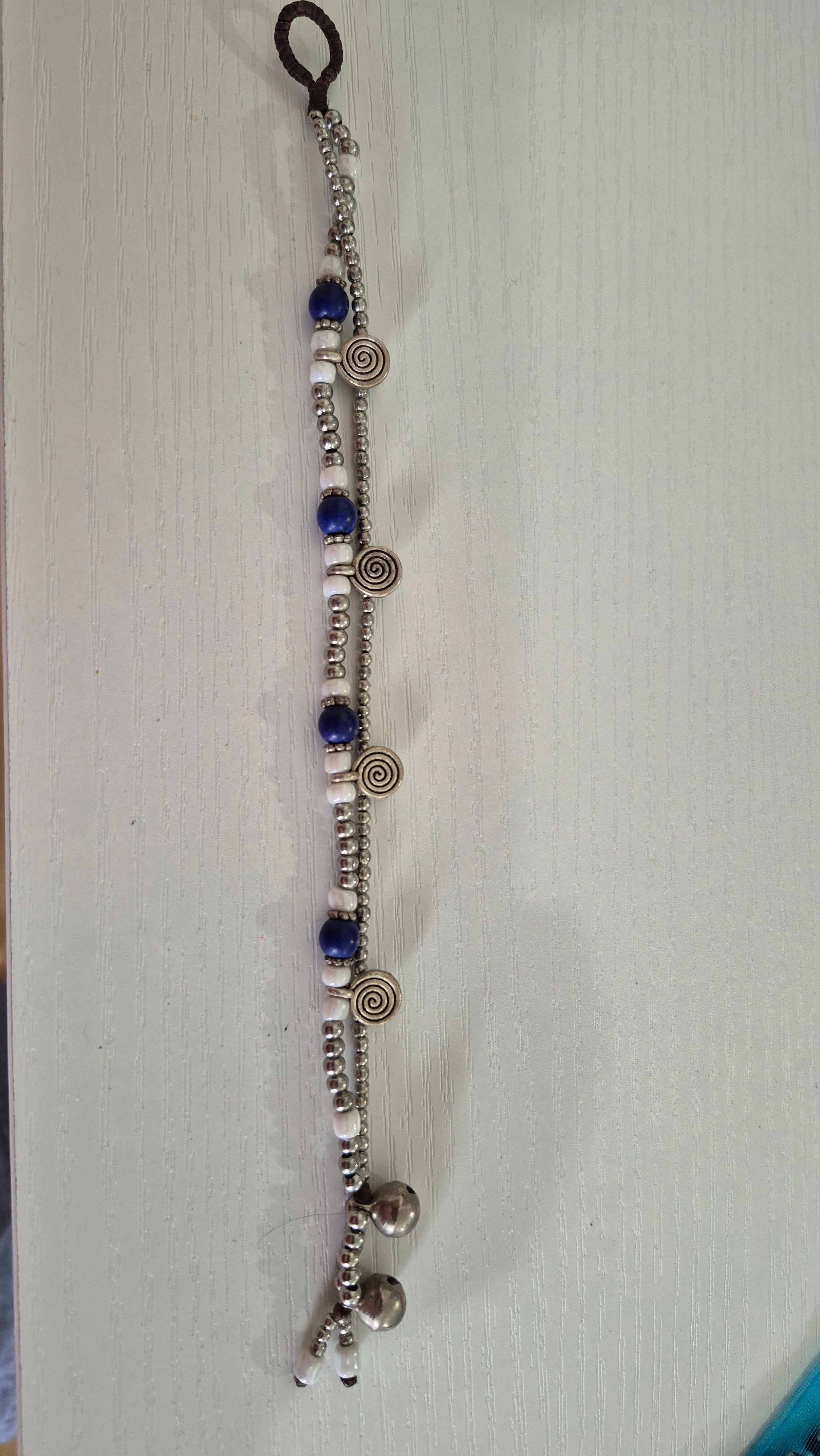 Wang Hin Blue & Silver Bells Bracelet / Anklet