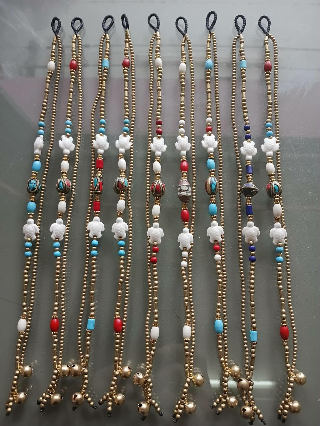 Wang Hin Gold Turtle & Bells Anklet / Bracelet