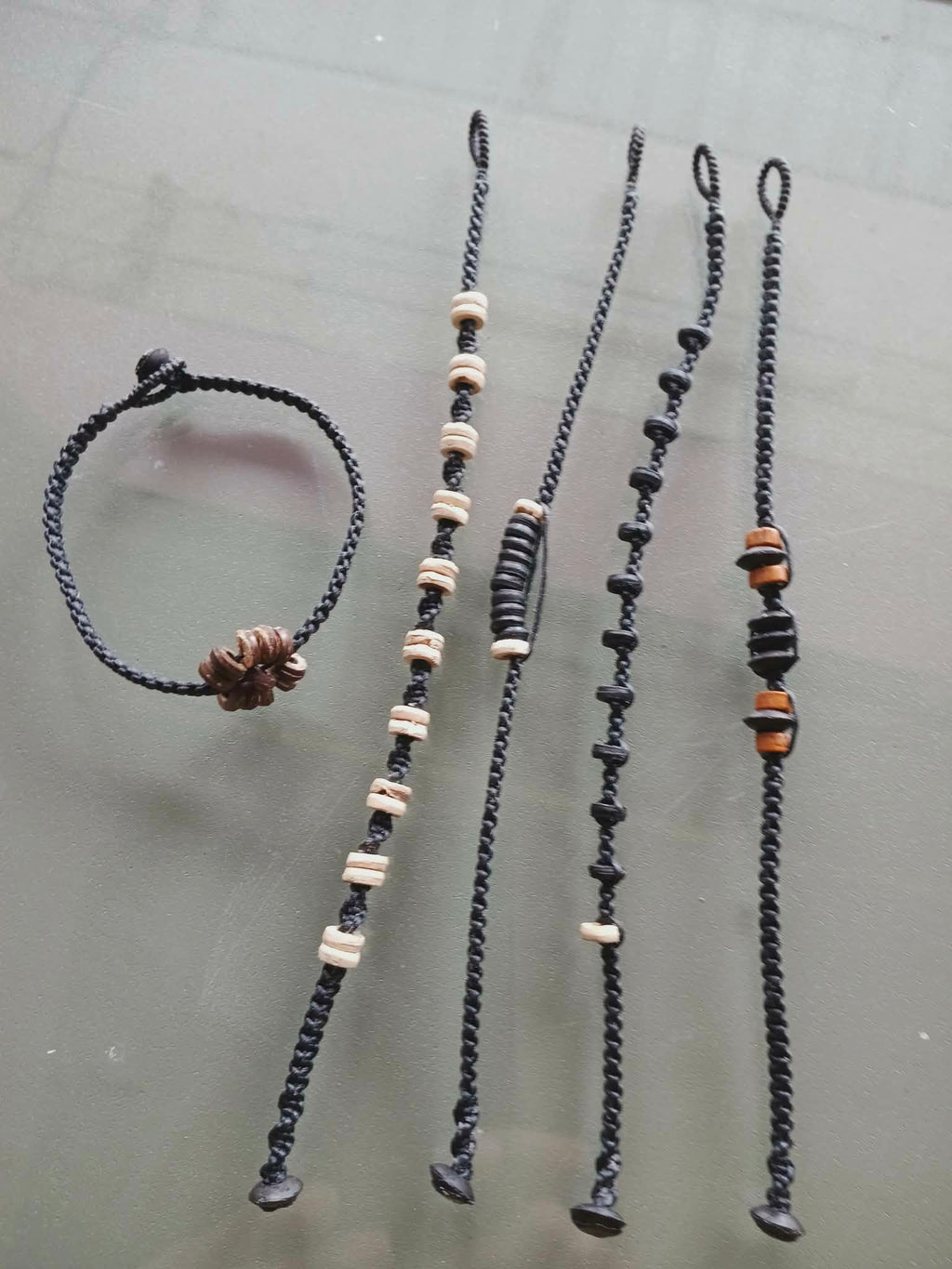 Macramé Bracelet — River Disc