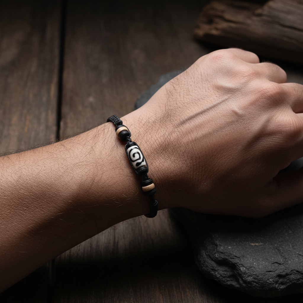Macramé Bracelet — Sacred Dzi lifestyle photo
