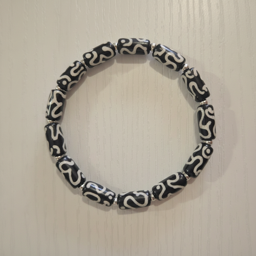 Black Totem Bracelet flat lay alternate angle