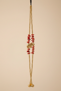 Wang Hin Red Coral & Elephant Anklet Bracelet product photo