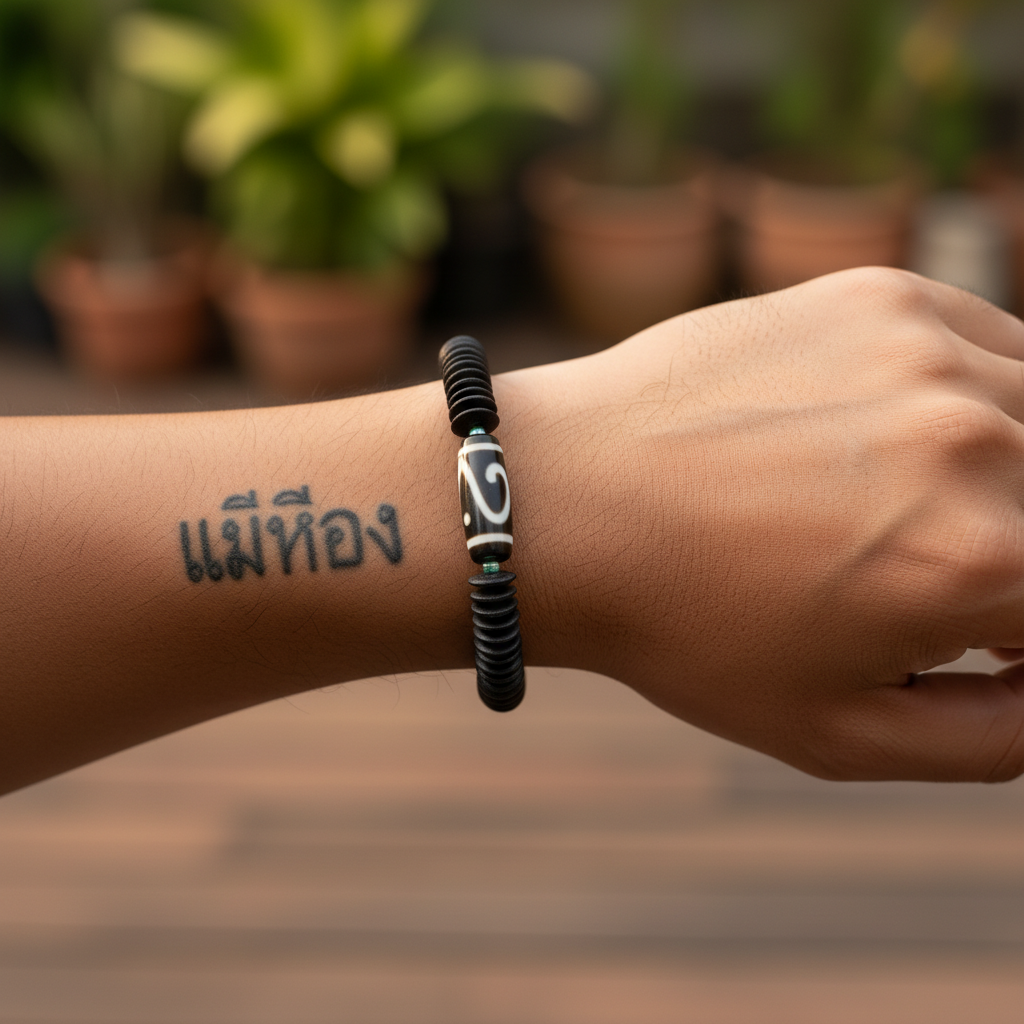 Mekong Bracelet — Dzi Stone